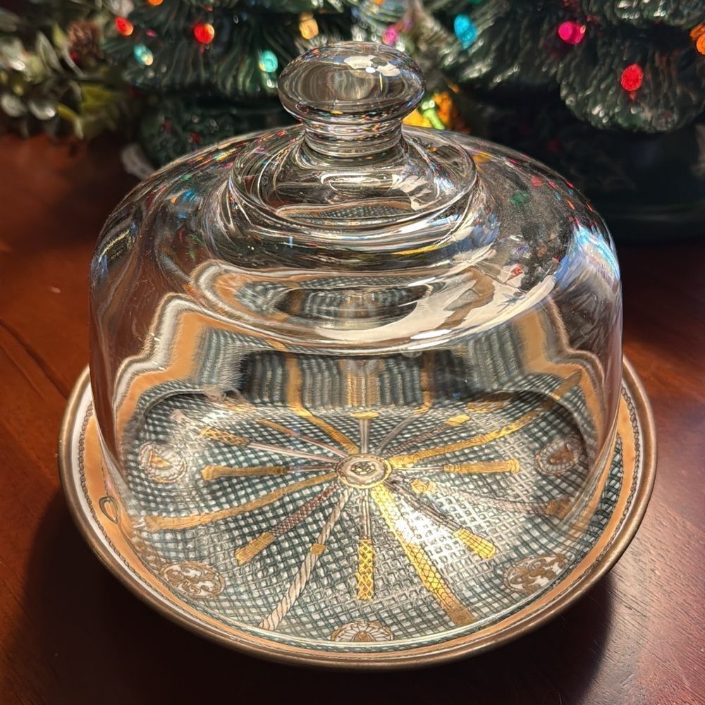 Vintage Elegant Glass Cheese Dome